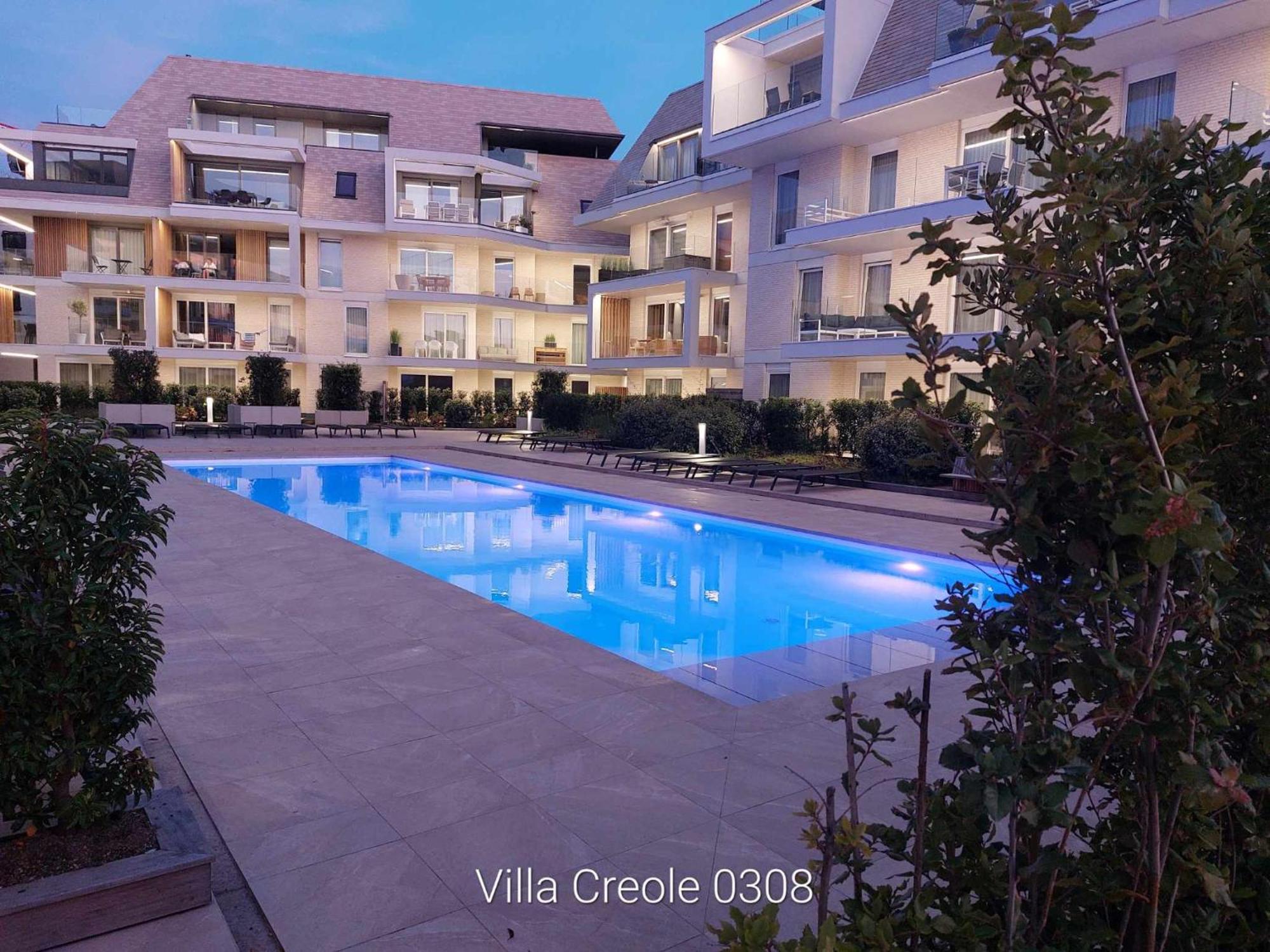 Villa Creole 0308 Luxe Appartement Met Verwarmd Zwembad Nieuwpoort Jachthaven エクステリア 写真