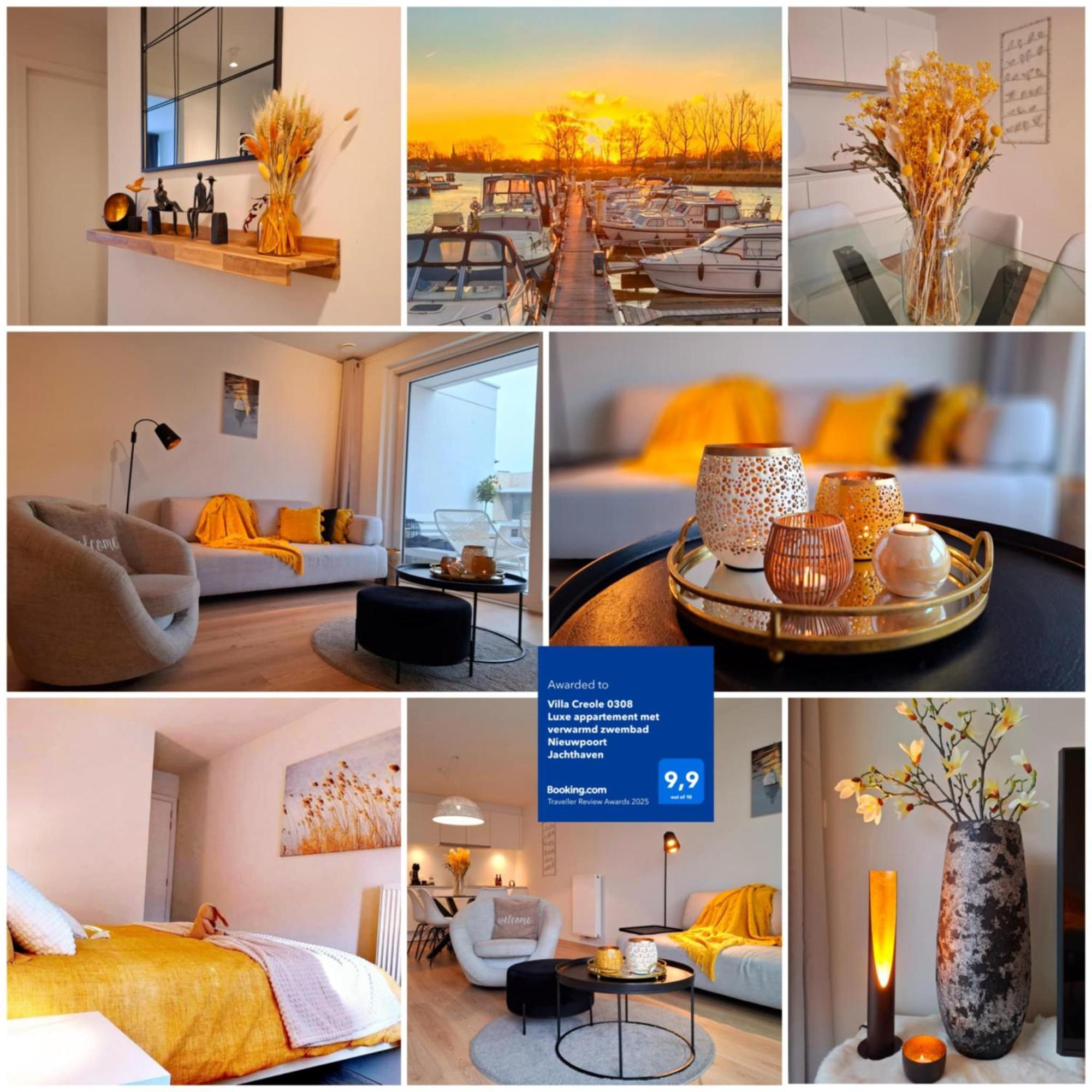 Villa Creole 0308 Luxe Appartement Met Verwarmd Zwembad Nieuwpoort Jachthaven エクステリア 写真