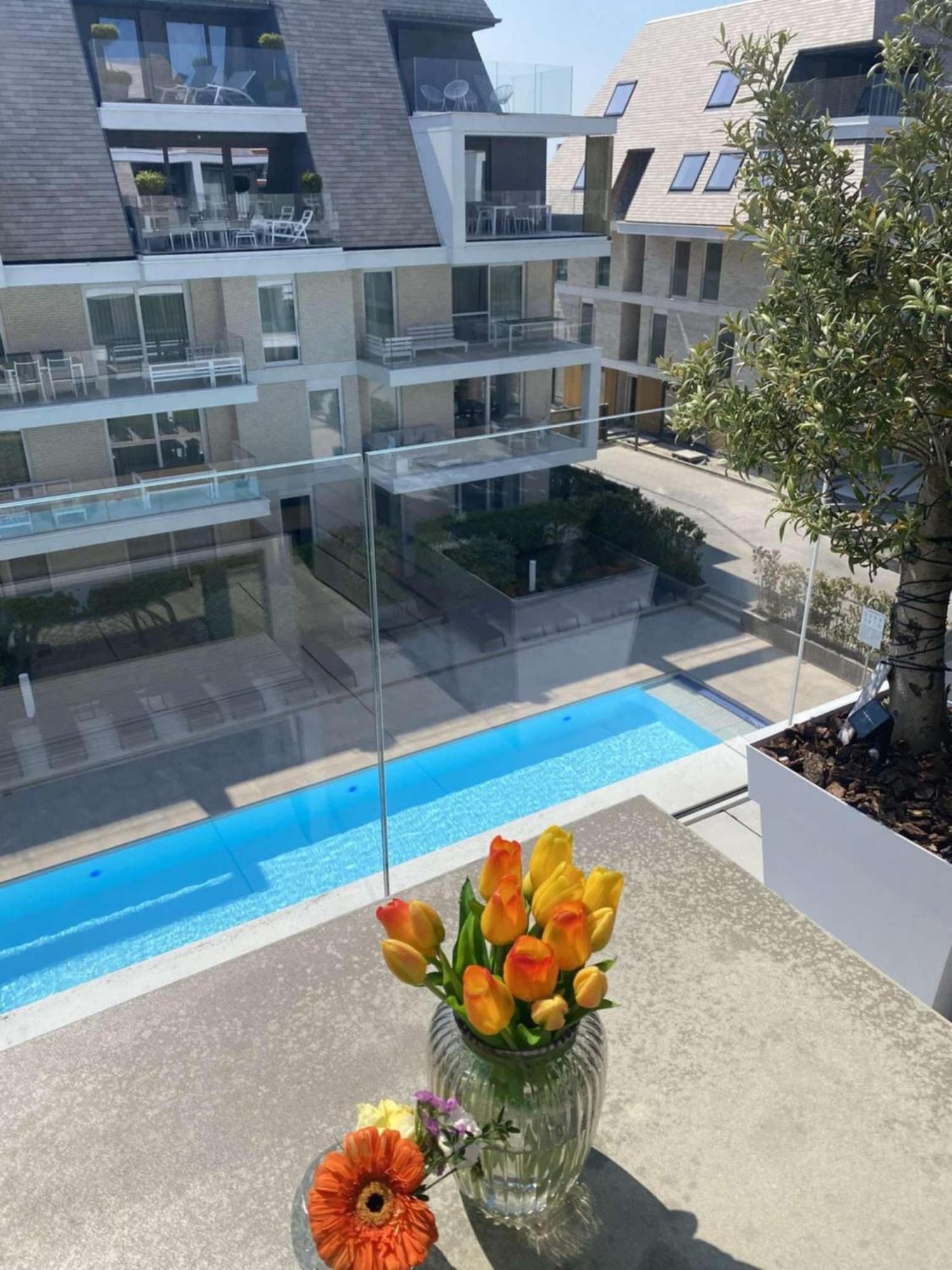 Villa Creole 0308 Luxe Appartement Met Verwarmd Zwembad Nieuwpoort Jachthaven エクステリア 写真